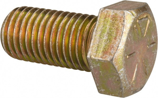 HHCS Made In USA MSC74455551-1 Hex Head Cap Screw 7/8-9 x 1-3/4", Grade 8 Steel, Zinc Yellow Dichromate Finish