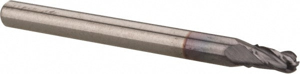 Hertel EG99924515 Ball End Mill 3/32" Dia, 3/16" LOC, 4 Flute, Solid Carbide