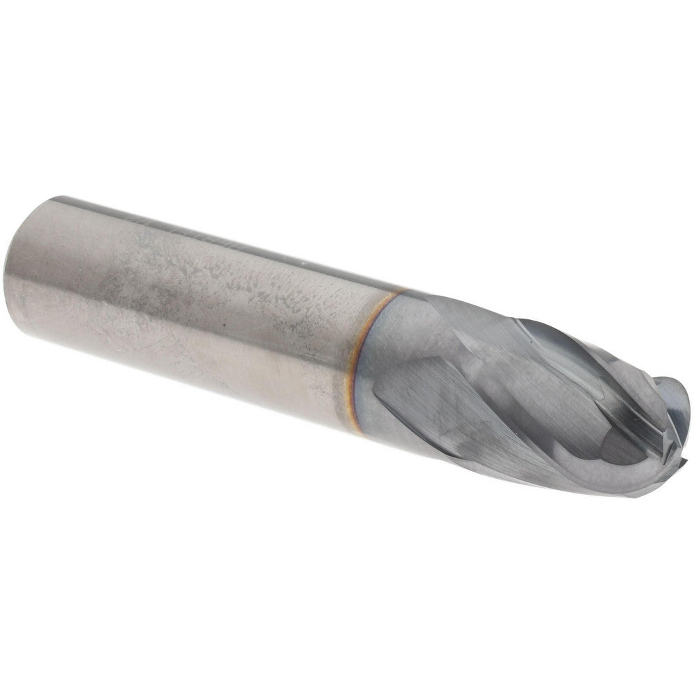 Hertel EG99924533 Ball End Mill 1/2" Dia, 5/8" LOC, 4 Flute, Solid Carbide