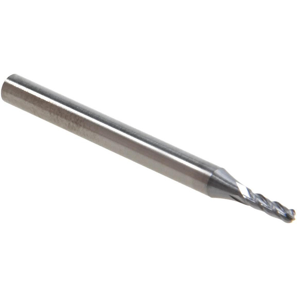 Hertel EG99924513 Ball End Mill 1/16" Dia, 3/16" LOC, 4 Flute, Solid Carbide