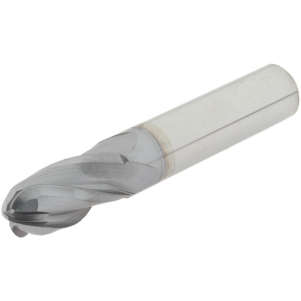 Hertel EG250032 Ball End Mill 1/2" Dia, 1" LOC, 4 Flute, Solid Carbide