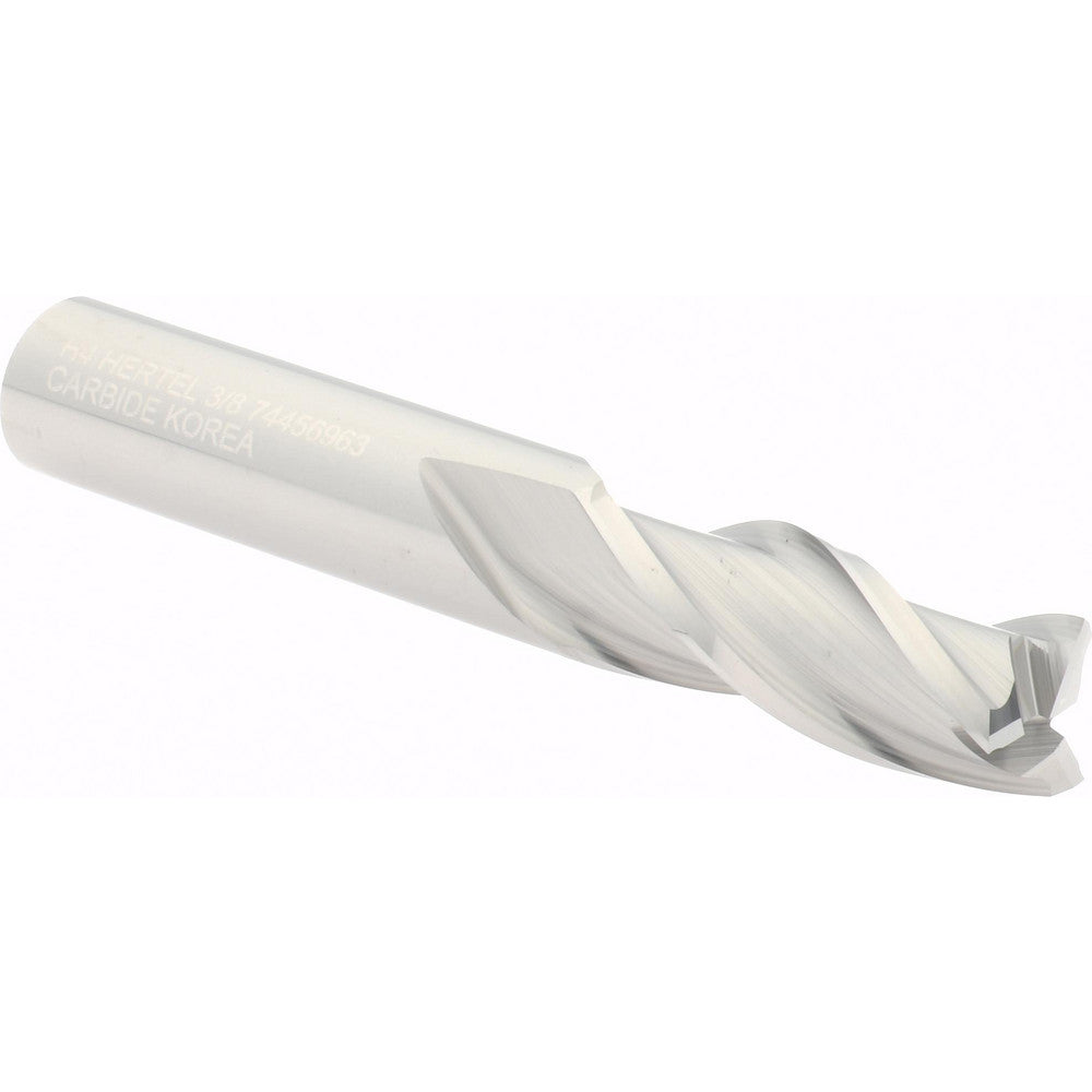Hertel 74456963 Square End Mill 3/8" Dia, 1" LOC, 3 Flute, Solid Carbide
