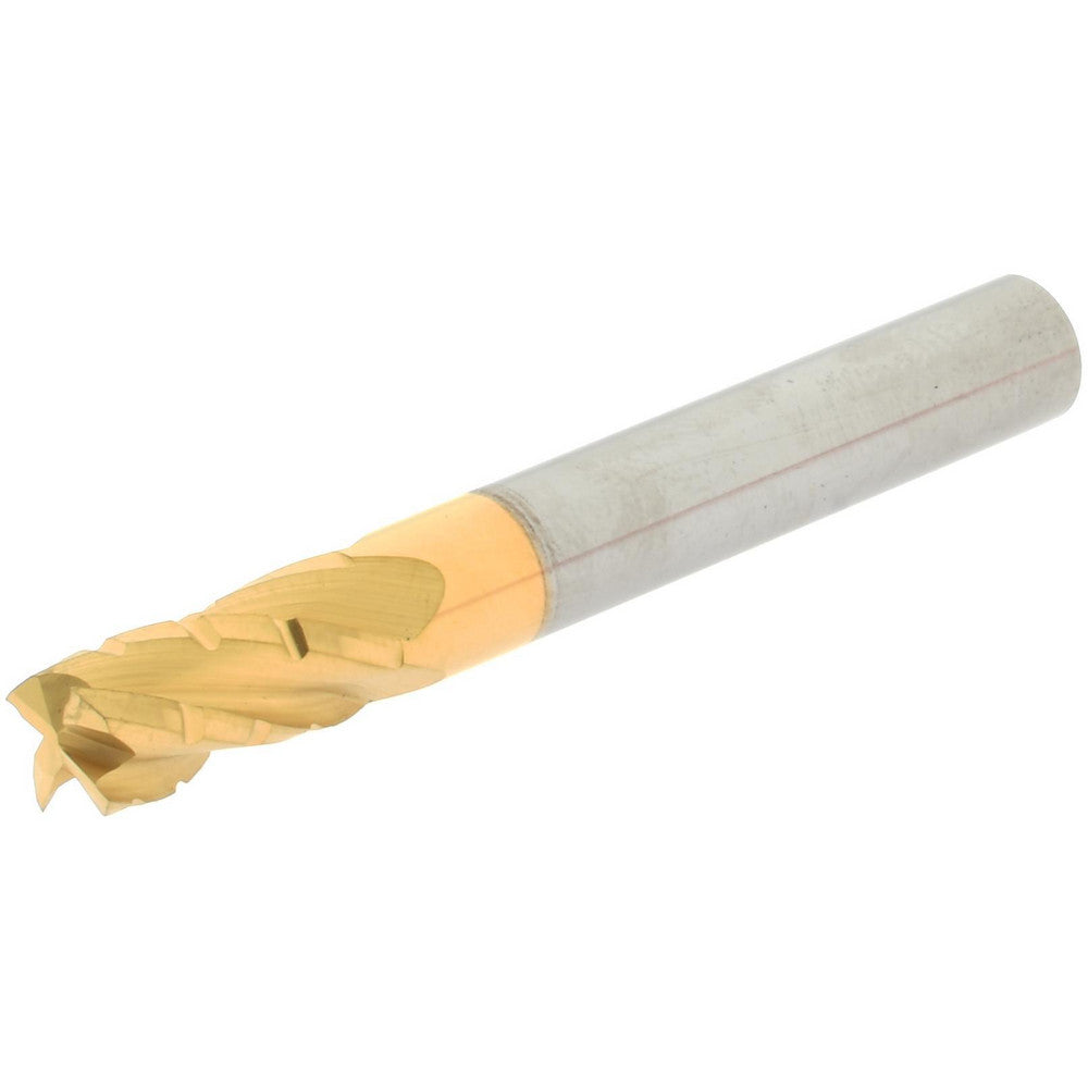 Hertel 2500494 Roughing End Mill 1/4" Dia, 4 Flute, Single End, Solid Carbide, Chipbreaker
