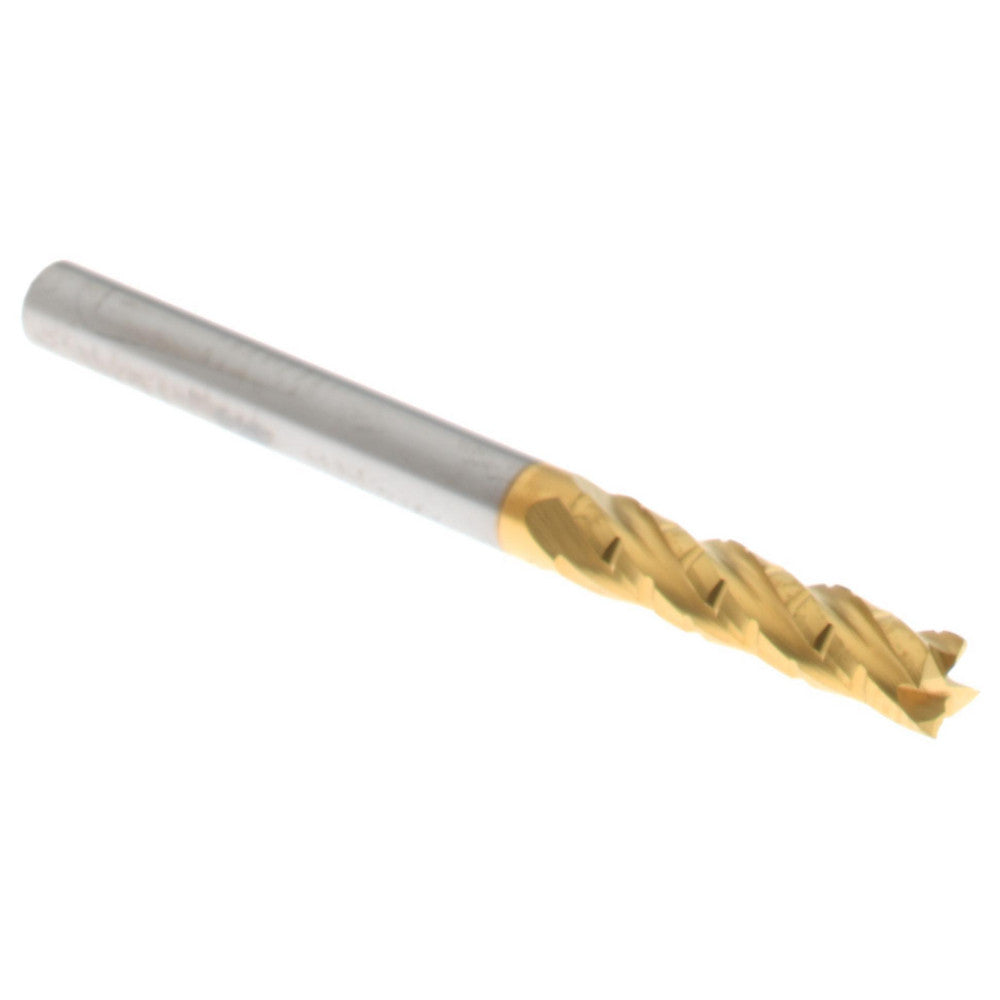 Hertel C430-1250-C1 Roughing End Mill 1/8" Dia, 4 Flute, Single End, Solid Carbide, Chipbreaker