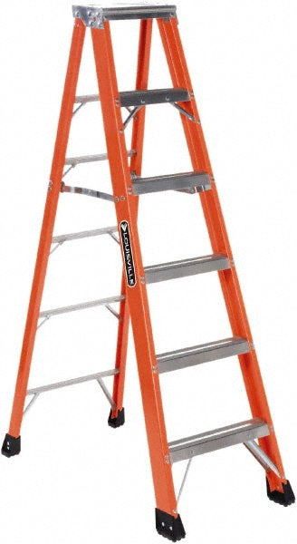 Louisville FS1306HD 6-Step Fiberglass Step Ladder Type IAA, 6' High