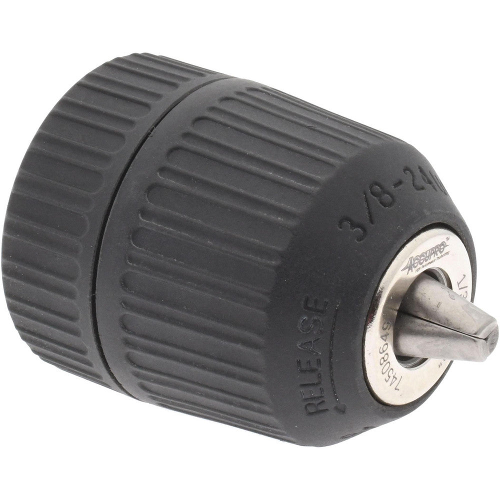 Accupro CPL1009000MSC Drill Chuck 1/32 to 3/8" Capacity, Threaded Mount, 3/8-24