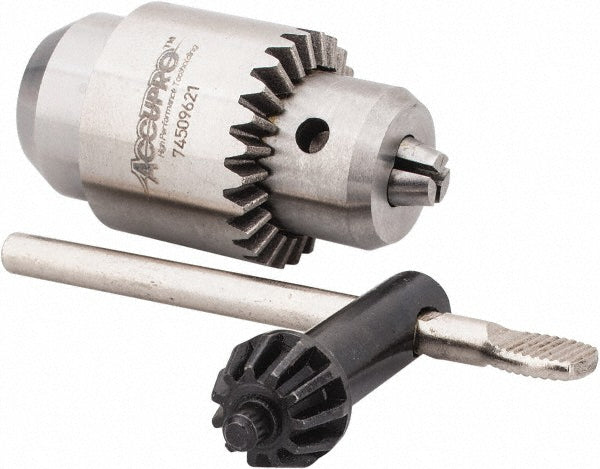 Accupro CY00417000MSC Drill Chuck 1/64 to 5/32" Capacity, Threaded Mount, 5/16-24 in