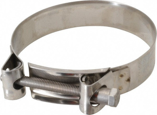 Mikalor 301324-3 T-Bolt Hose Clamp 4.1 to 4.41" Hose, 63/64" Wide, Stainless Steel