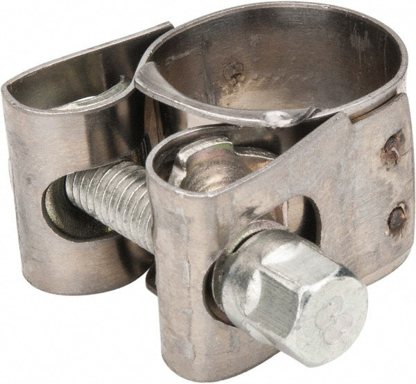 Mikalor 301902-0 T-Bolt Hose Clamp 0.75 to 0.83" Hose, 45/64" Wide, Stainless Steel