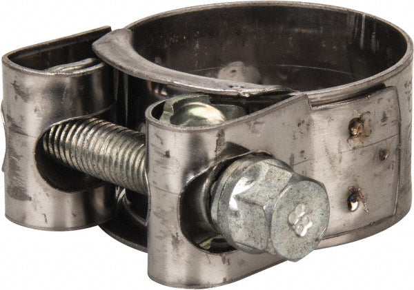 Mikalor 301908-0 T-Bolt Hose Clamp 1.22 to 1.34" Hose, 25/32" Wide, Stainless Steel