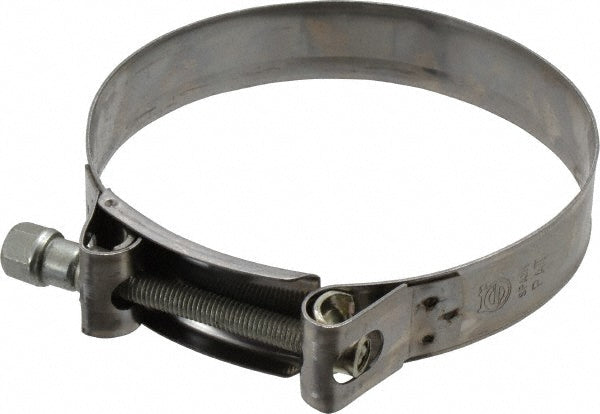 Mikalor 301926-6 T-Bolt Hose Clamp 4.76 to 5.11" Hose, 63/64" Wide, Stainless Steel