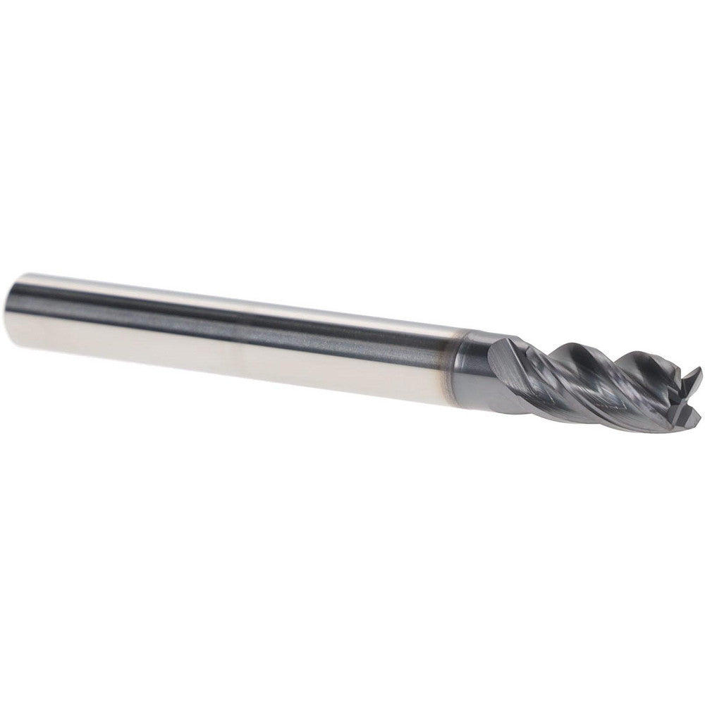 Iscar 5622432 Corner Chamfer End Mill 1/4" Dia, 1/2" LOC, 4 Flute, 0.0100" Chamfer Width, Solid Carbide
