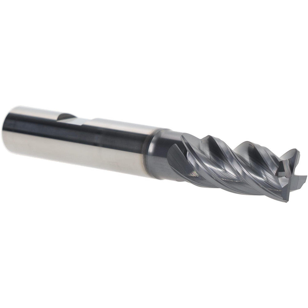 Iscar 5622437 Corner Chamfer End Mill 1/2" Dia, 1" LOC, 4 Flute, 0.0200" Chamfer Width, Solid Carbide