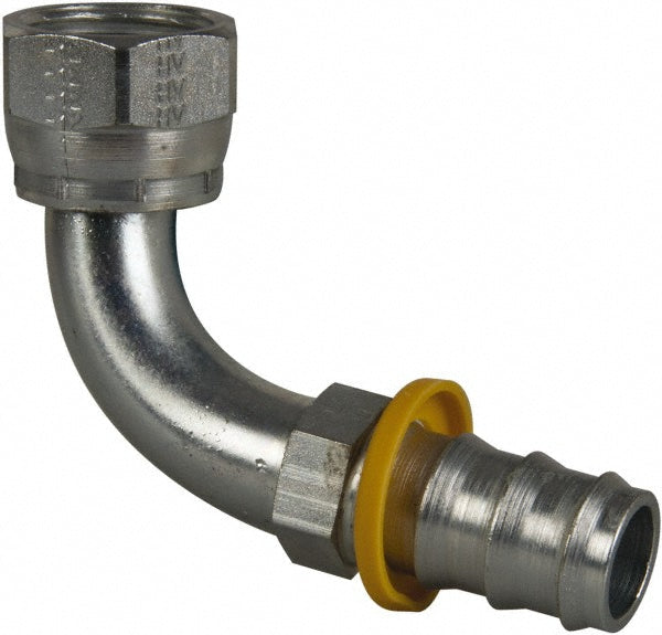 Parker 33982-12-12 Hydraulic Hose Short Drop Female JIC Swivel 90 deg Elbow 19.10 mm Hose ID, Hose Size 12, 1-1/16-12 Thread