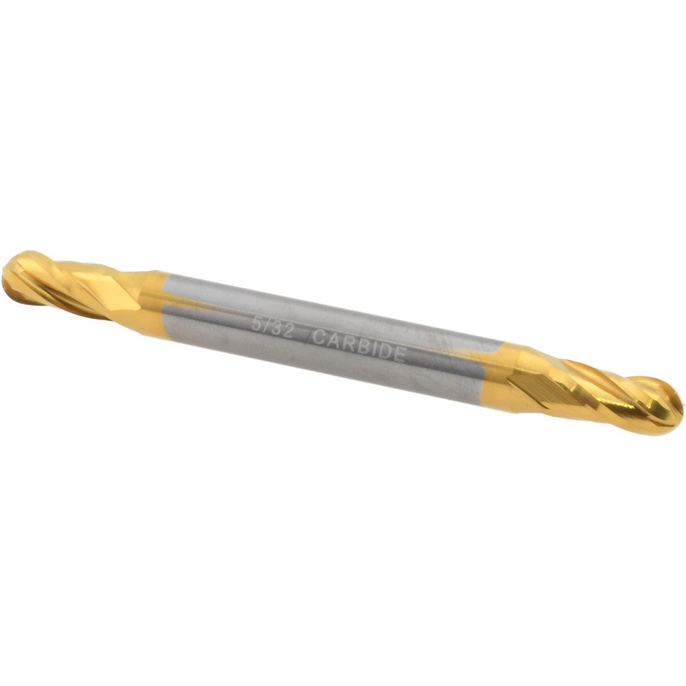 Hertel E6252010 Ball End Mill 5/32" Dia, 5/16" LOC, 4 Flute, Solid Carbide