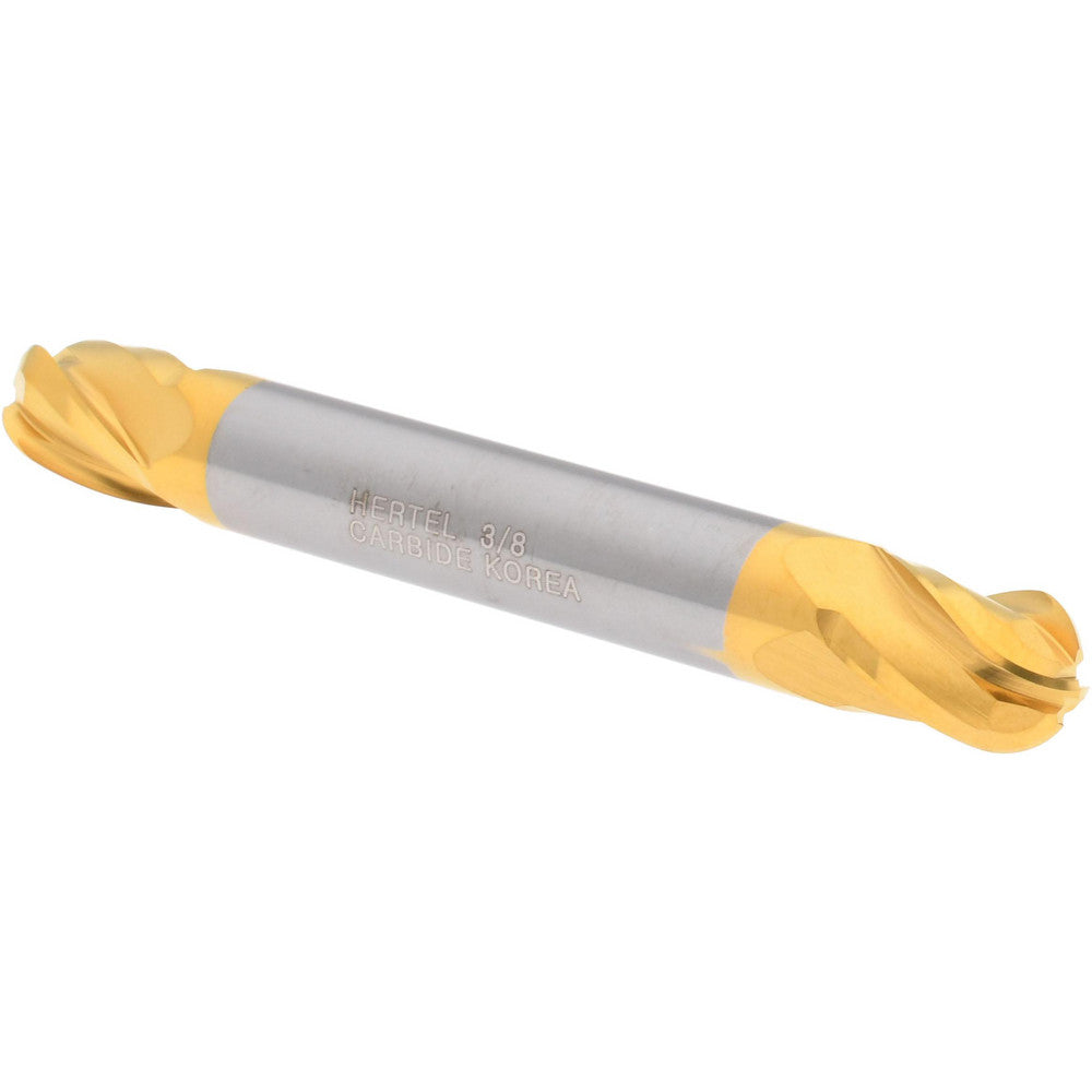 Hertel E699924425 Ball End Mill 3/8" Dia, 1/2" LOC, 4 Flute, Solid Carbide