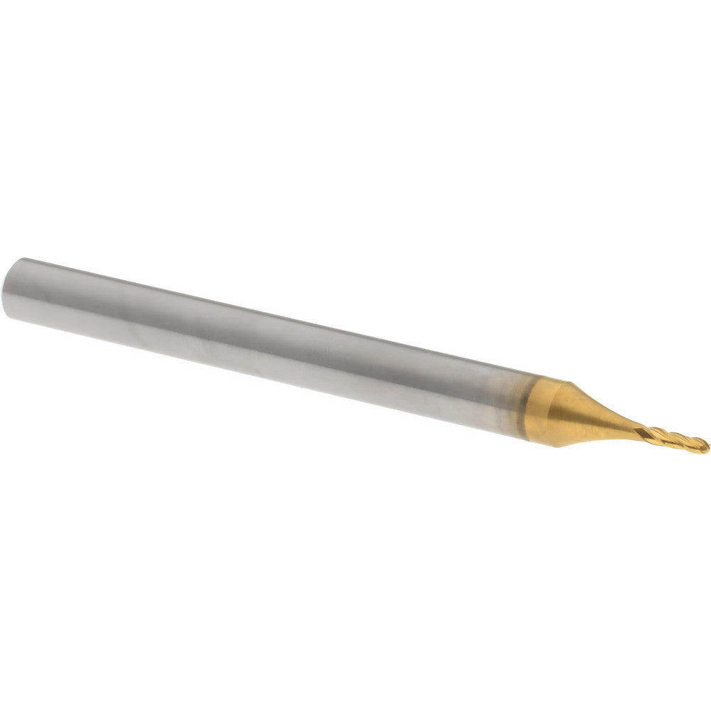 Hertel E699924490 Ball End Mill 1/32" Dia, 1/16" LOC, 4 Flute, Solid Carbide