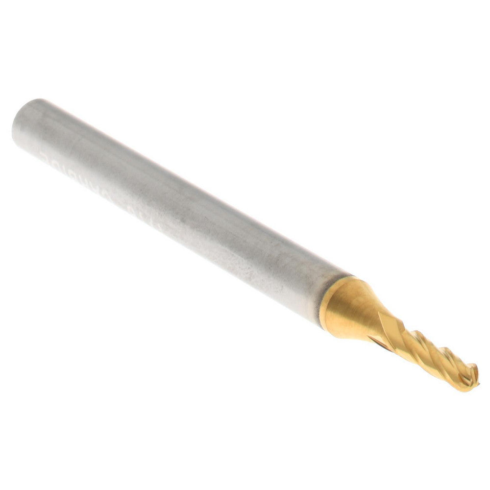 Hertel E699924513 Ball End Mill 1/16" Dia, 3/16" LOC, 4 Flute, Solid Carbide