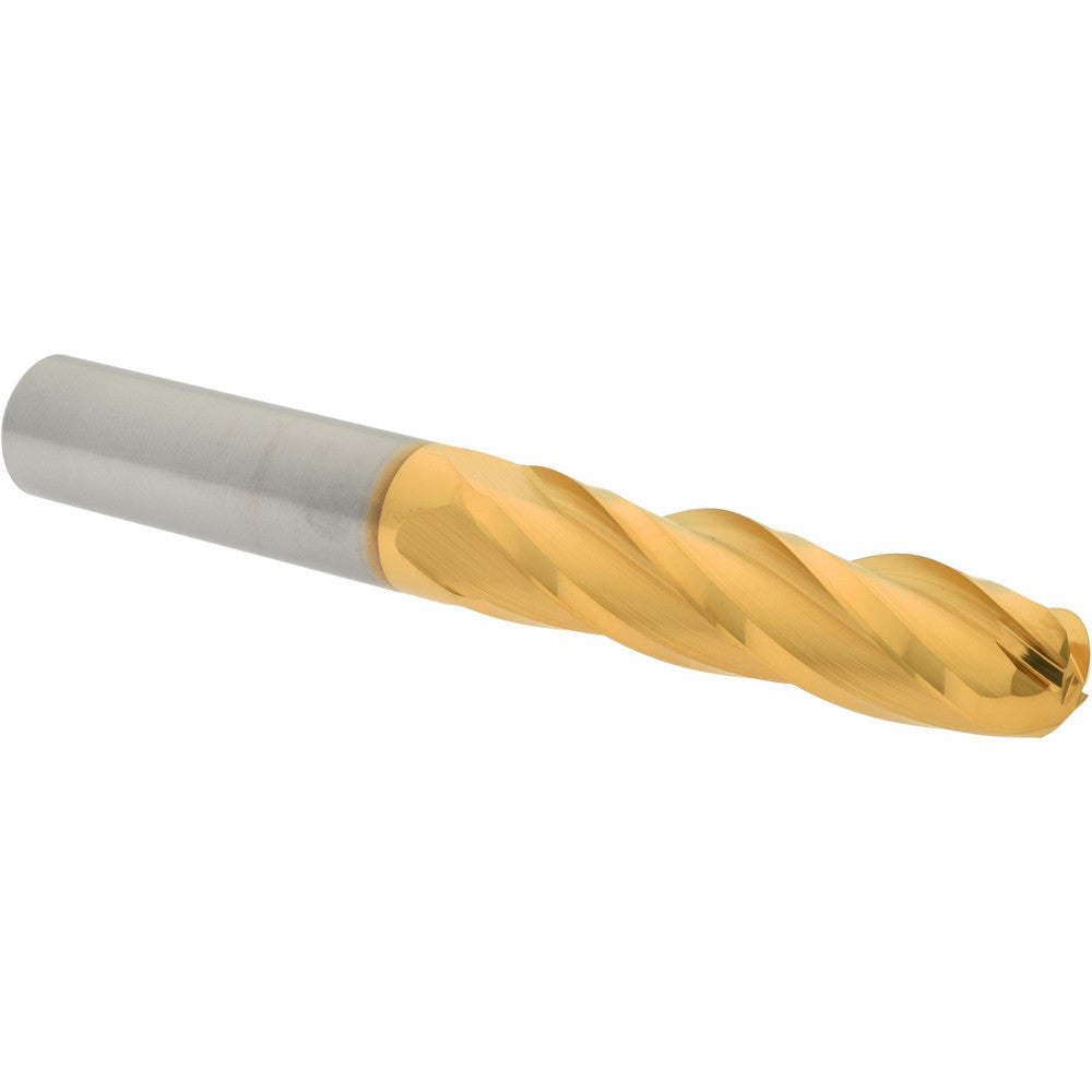 Hertel E6060032 Ball End Mill 1/2" Dia, 2" LOC, 4 Flute, Solid Carbide