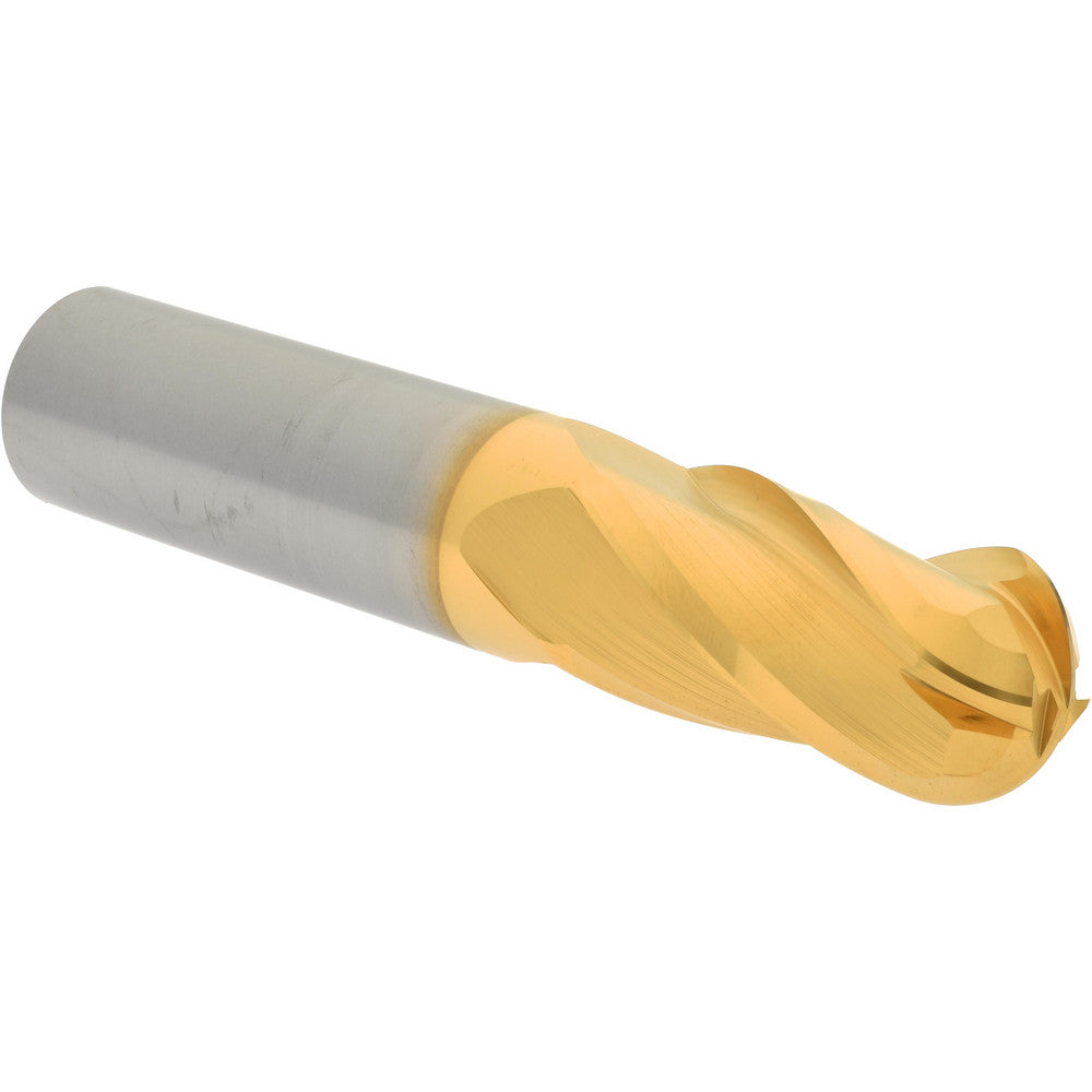 Hertel E6250048 Ball End Mill 3/4" Dia, 1-1/2" LOC, 4 Flute, Solid Carbide