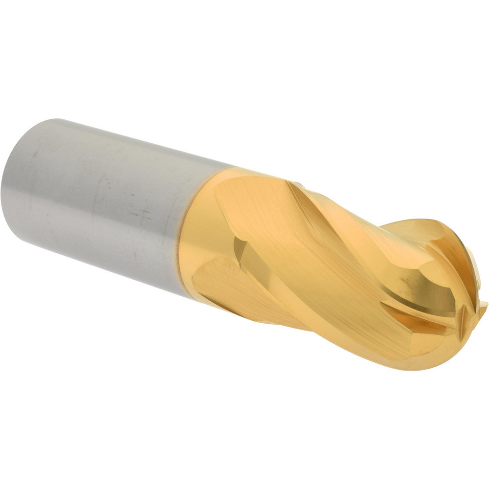 Hertel E6250064 Ball End Mill 1" Dia, 1-1/2" LOC, 4 Flute, Solid Carbide