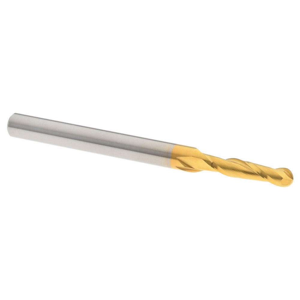 Hertel E6249006 Ball End Mill 3/32" Dia, 3/8" LOC, 2 Flute, Solid Carbide