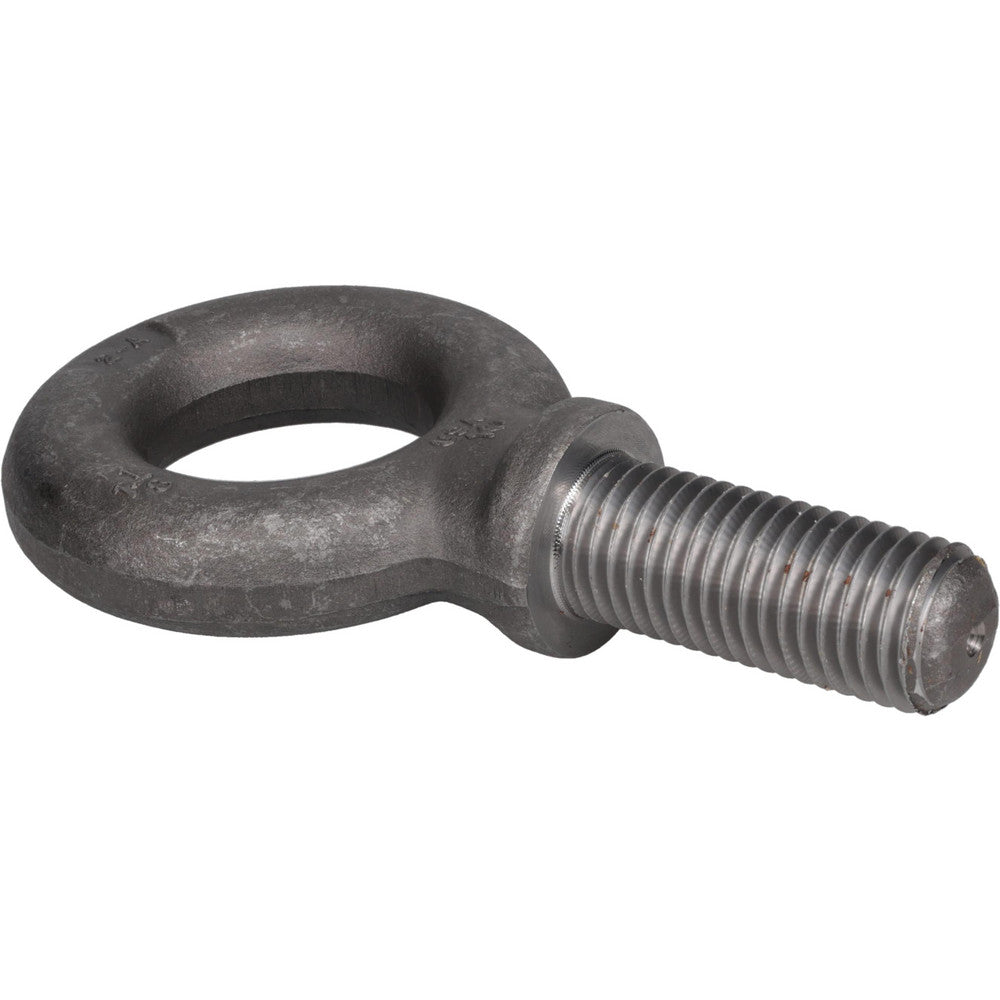 Gibraltar P14712GB Fixed Lifting Eye Bolt With Shoulder, 11,800 lb Capacity, 1-1/8-7 Thread, Grade 1030 Steel