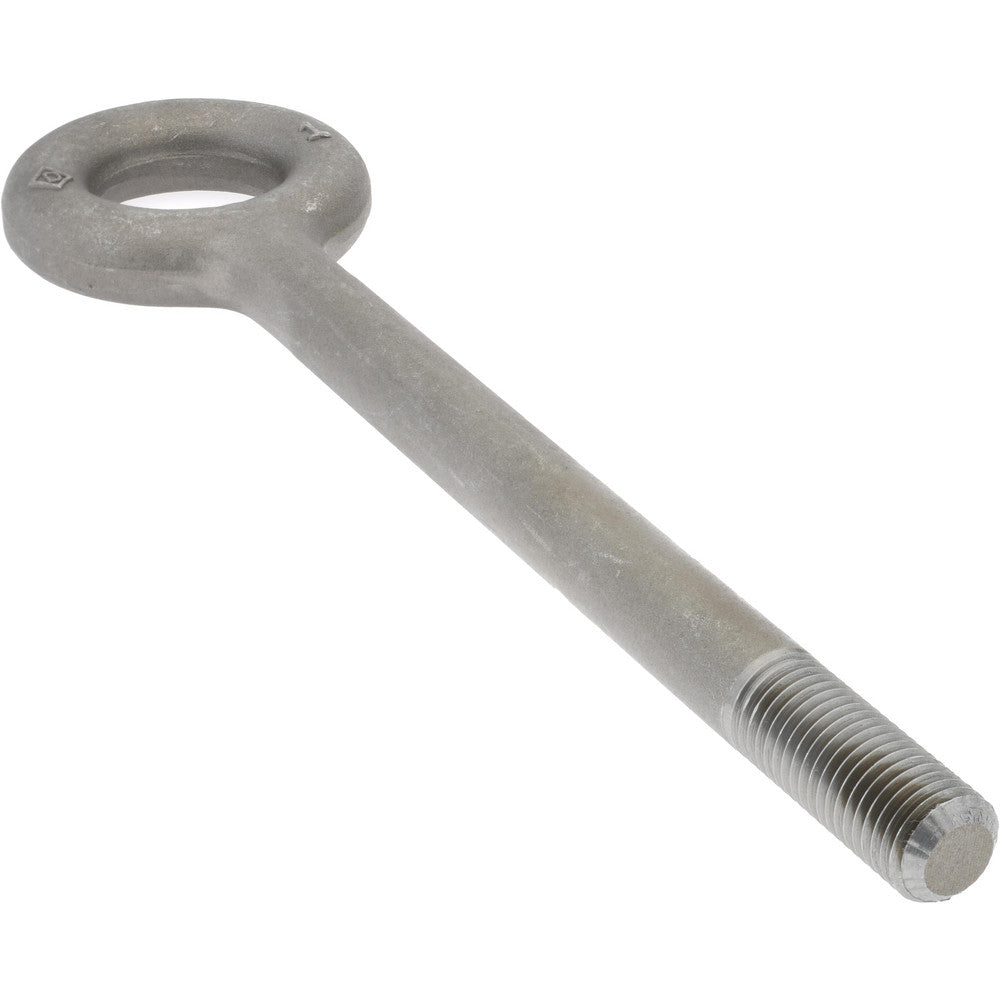 Gibraltar P12485GB Lifting Eye Bolt Without Shoulder, 9,000 lb Capacity, 1-8 Thread, Grade C-1030/C-1035 Steel