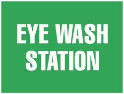 AccuformNMC M441P First Aid Sign Rectangle, "Eye Wash Station"