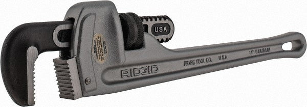 Ridgid 31095 Straight Pipe Wrench 2" Max, 14" OAL, Aluminum