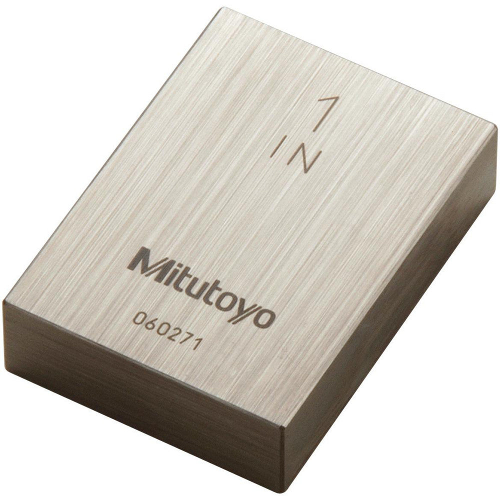 Mitutoyo 611201-541 Rectangle Steel Gage Block 1", Grade AS-1