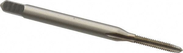 Kennametal 1540114 Straight Flute Tap #2-56 UNC, 3 Flute, Plug Chamfer, 2B Class of Fit, High-Speed Steel, Bright/Uncoated Finish