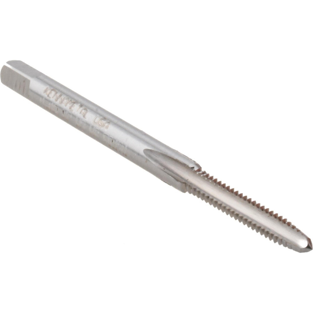Kennametal 1540437 Straight Flute Tap #4-40 UNC, 3 Flute, Plug Chamfer, 2B & 3B Class of Fit, High-Speed Steel, Bright/Uncoated Finish