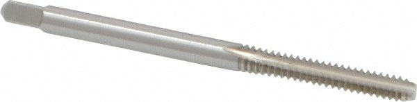 Kennametal 1540524 Straight Flute Tap #6-32 UNC, 3 Flute, Bottoming Chamfer, 3B Class of Fit, High-Speed Steel, Bright/Uncoated Finish