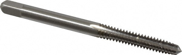 Kennametal 1541624 Straight Flute Tap #10-24 UNC, 4 Flute, Plug Chamfer, 2B & 3B Class of Fit, High-Speed Steel, Bright/Uncoated Finish