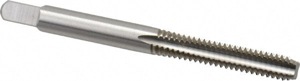 Kennametal 1542134 Straight Flute Tap #12-24 UNC, 4 Flute, Bottoming Chamfer, 2B & 3B Class of Fit, High-Speed Steel, Bright/Uncoated Finish