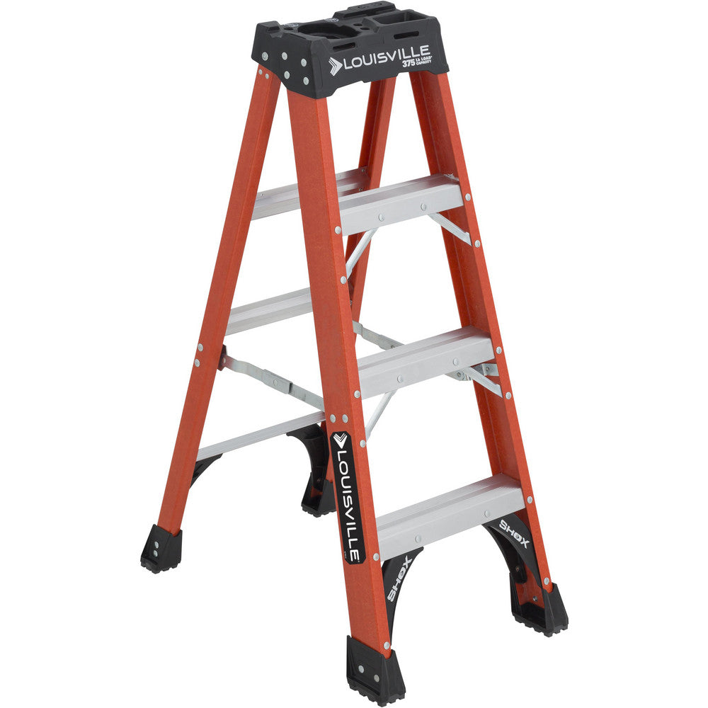 Louisville FS1404HD 4-Step Fiberglass Step Ladder Type IAA, 4' High