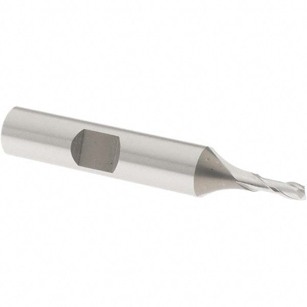 OSG 5200100 Square End Mill 1/8'' Dia, 3/8'' LOC, 3/8'' Shank Dia, 2-5/16'' OAL, 2 Flutes, Cobalt