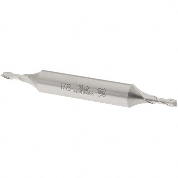 OSG 5220100 Square End Mill 1/8'' Dia, 3/8'' LOC, 3/8'' Shank Dia, 3-1/16'' OAL, 2 Flutes, Cobalt
