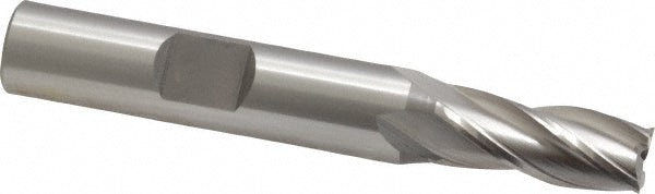 OSG 5810600 Square End Mill 0.315'' Dia, 3/4'' LOC, 3/8'' Shank Dia, 2-1/2'' OAL, 4 Flutes, Cobalt