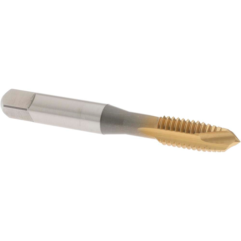 OSG 1741005 Spiral Point Tap 3/8-16 UNC, 3 Flutes, Plug, 3B Class of Fit, Vanadium High Speed Steel, TiN Coated