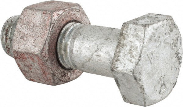 Value Collection HCI30750250NG-005BX Hex Head Bolt 3/4-10, 2-1/2" Length Under Head, Steel, Grade A325