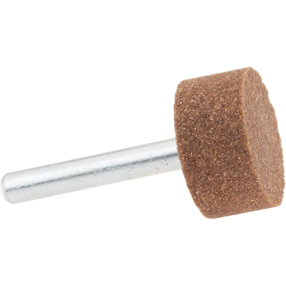 Norton 61463624564 Mounted Point 1/2" Thick, 1/4" Shank Dia, W218, 60 Grit, Medium