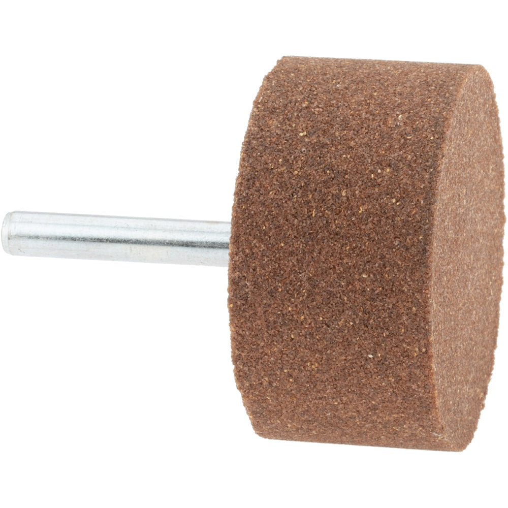 Norton 61463624592 Mounted Point 1" Thick, 1/4" Shank Dia, W242, 60 Grit, Medium