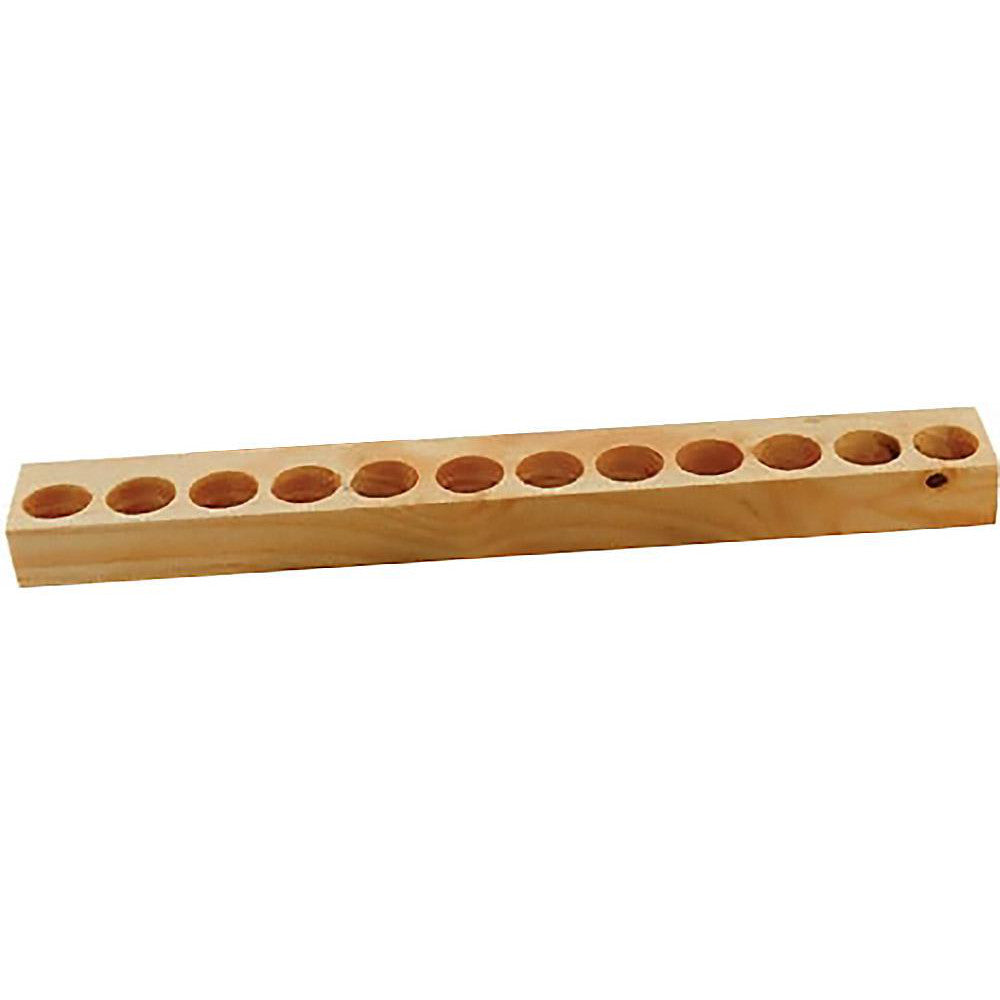 Techniks 04288 Collet Racks & Trays Collet Series ER20 Number of Collets Held 12 Material Wood Overall Length 11in Overall Height 1in Length (Inch) 11 11in