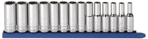 GEARWRENCH 80562 Deep Socket Set 14 Pc, 3/8" Drive, 6.00 to 19.00" Socket
