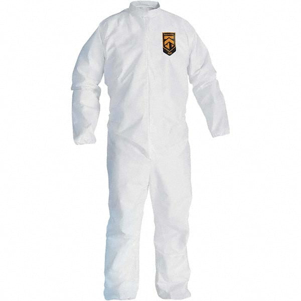 KleenGuard 46003 Disposable Coveralls Size Large, SMS, Zipper Closure