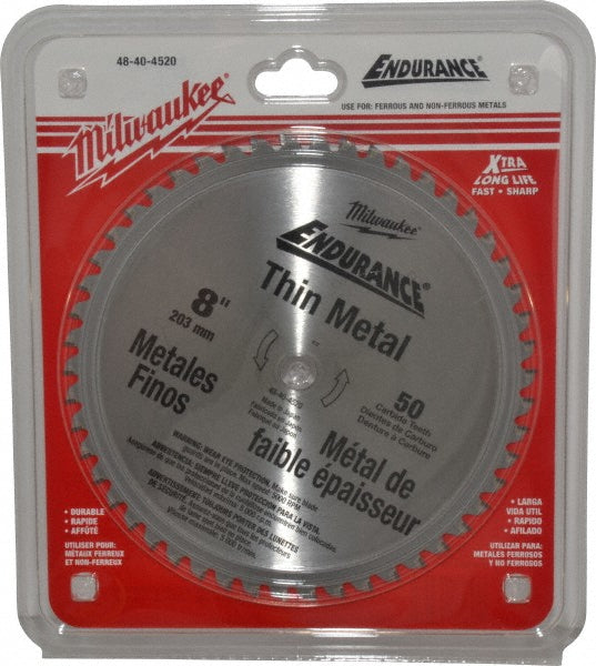 Milwaukee Tool 48-40-4520 Wet & Dry Cut Saw Blade 8" Dia, 5/8" Arbor Hole, 50 Teeth