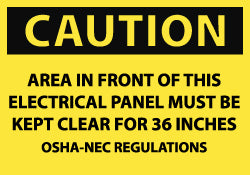 AccuformNMC MSCC115AP Accident Prevention Label 3" High