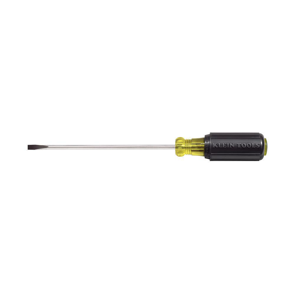 Klein Tools 601-10 Slotted Screwdriver 3/16" Width, 13-3/4" OAL, 10" Blade Length